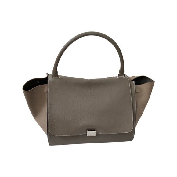 Celine Drum Tote Taupe Large Bag - Picture 1 of 9